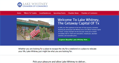 Desktop Screenshot of lakewhitneychamber.com